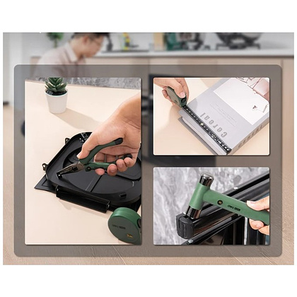 Набор ручного инструмента Deli HS EHT0006L, 6 предметов, Soft Touch, зеленый - 14