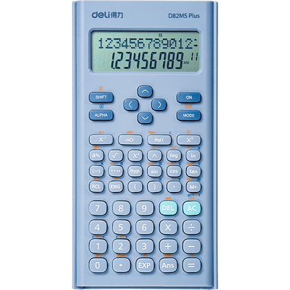 Калькулятор научный Deli Core "D82MS Plus", 240F-10+2 разряда, светло-синий 