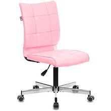 Кресло для персонала Бюрократ "CH-330M", эко.кожа, металл, светло-розовый Diamond 357 