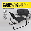 Комплект мебели садовой AksHome VERANDA (кресло 2 шт, диван 1 шт, стол 1 шт), черный - 3