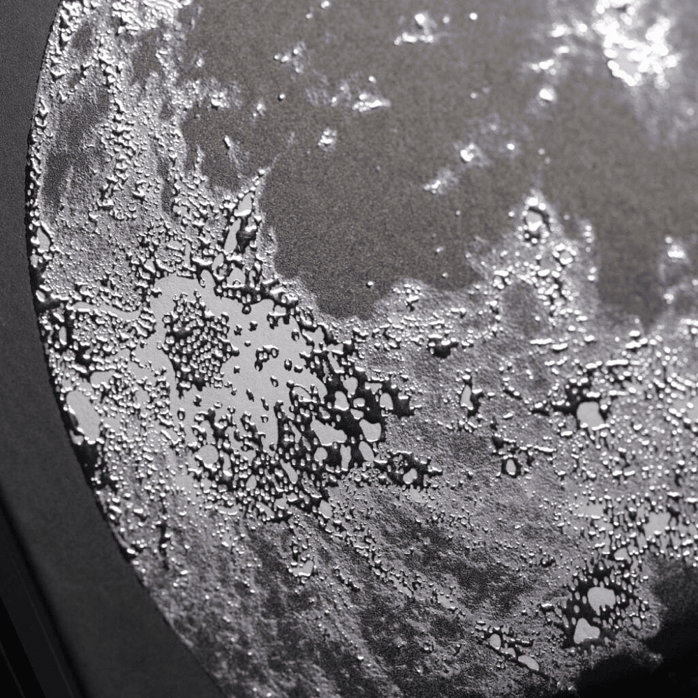 Блокнот "Cosmic moon", А5, 96 листов, линейка, на резинке, черный - 5