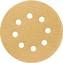 Круг шлифовальный абразивный Krugo Master, 8 отверстий, d125, p.320, 10 штук