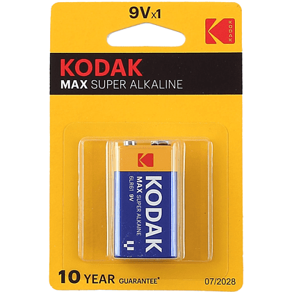 Батарейка алкалиновая Kodak Max крона 6LR61, 9V, 1 шт 