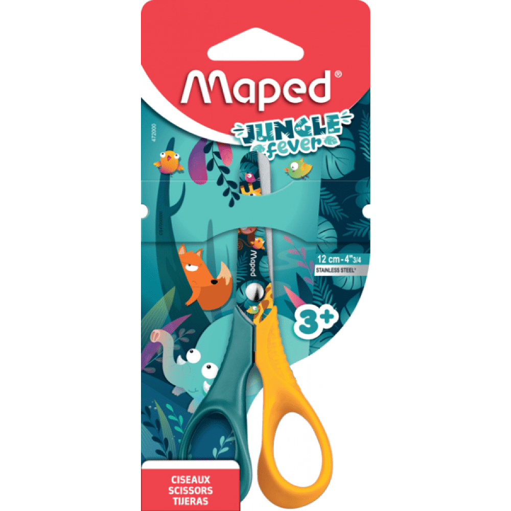 Ножницы Maped "Jungle fever Vivo", 12 см, ассорти - 2