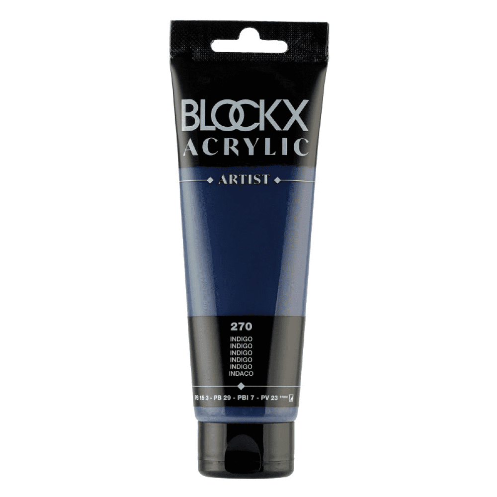 Краски акриловые "Blockx", 270 индиго, 120 мл