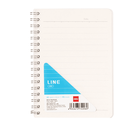 Блокнот "Deli EN506", А6, 60 листов, прозрачный