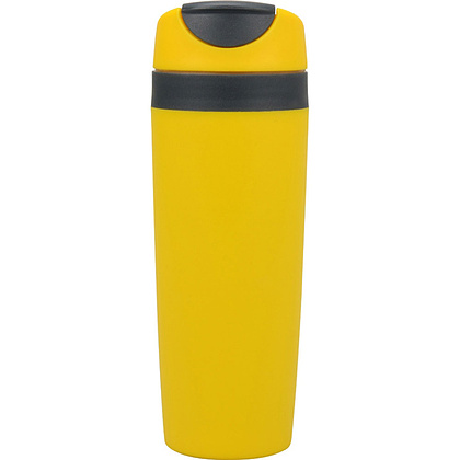 Кружка термическая "Лайт", пластик, 450 мл, желтый, темно-серый - 4