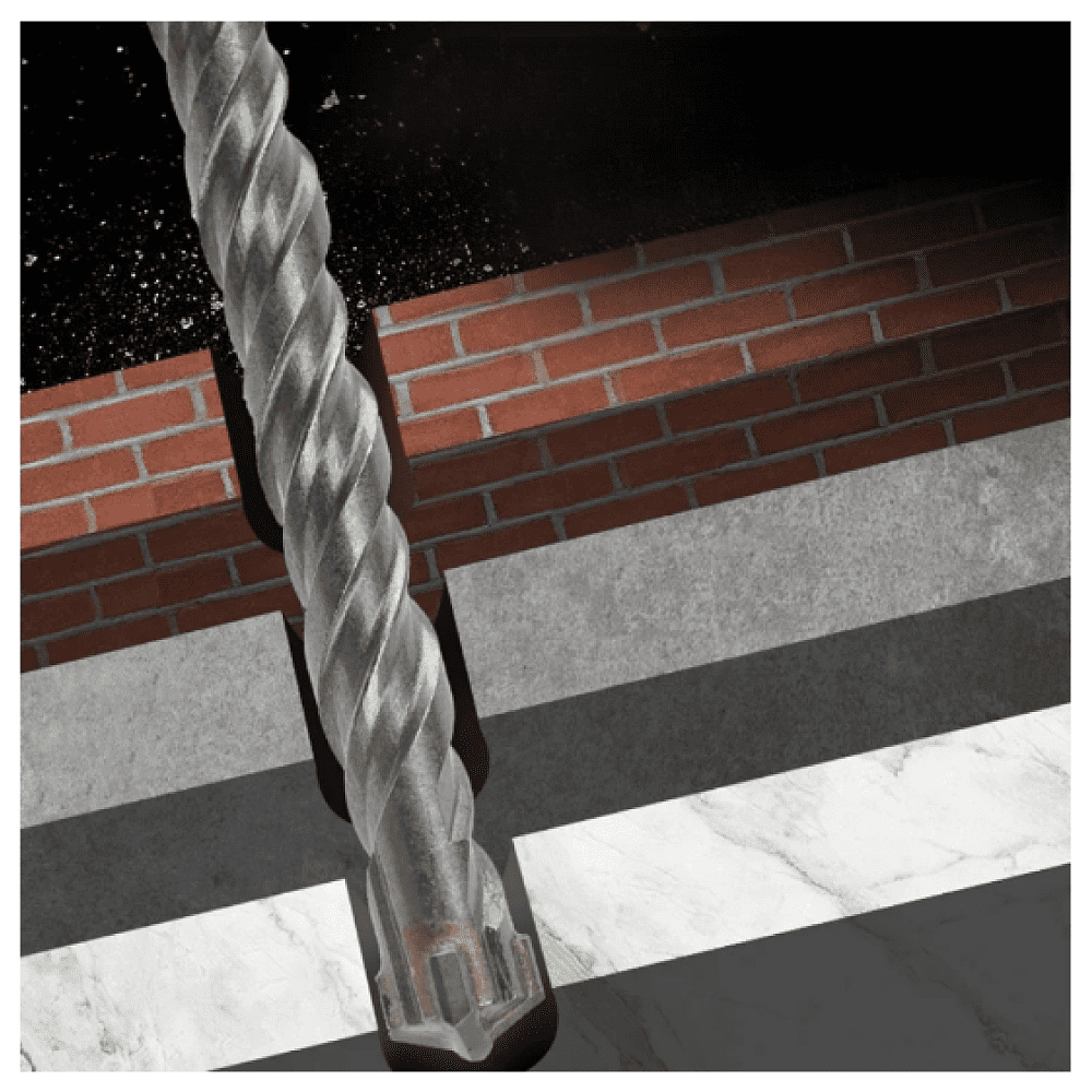 Бур по бетону Deli YS EDH-Y08110, 8 x 110 мм, SDS-PLUS - 3