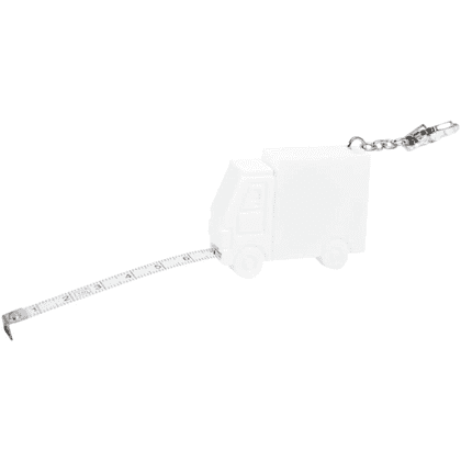 Брелок-рулетка "Грузовик", пластик, металл, 1 м, белый - 3