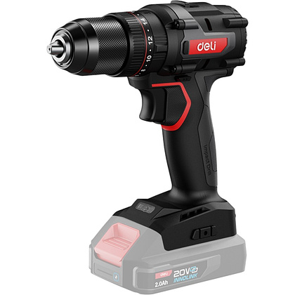 Дрель-шуруповерт Deli RS EDE-CZ20-2, аккум., без аккумуляторов и ЗУ, 20 В, 50 Нм, коробка