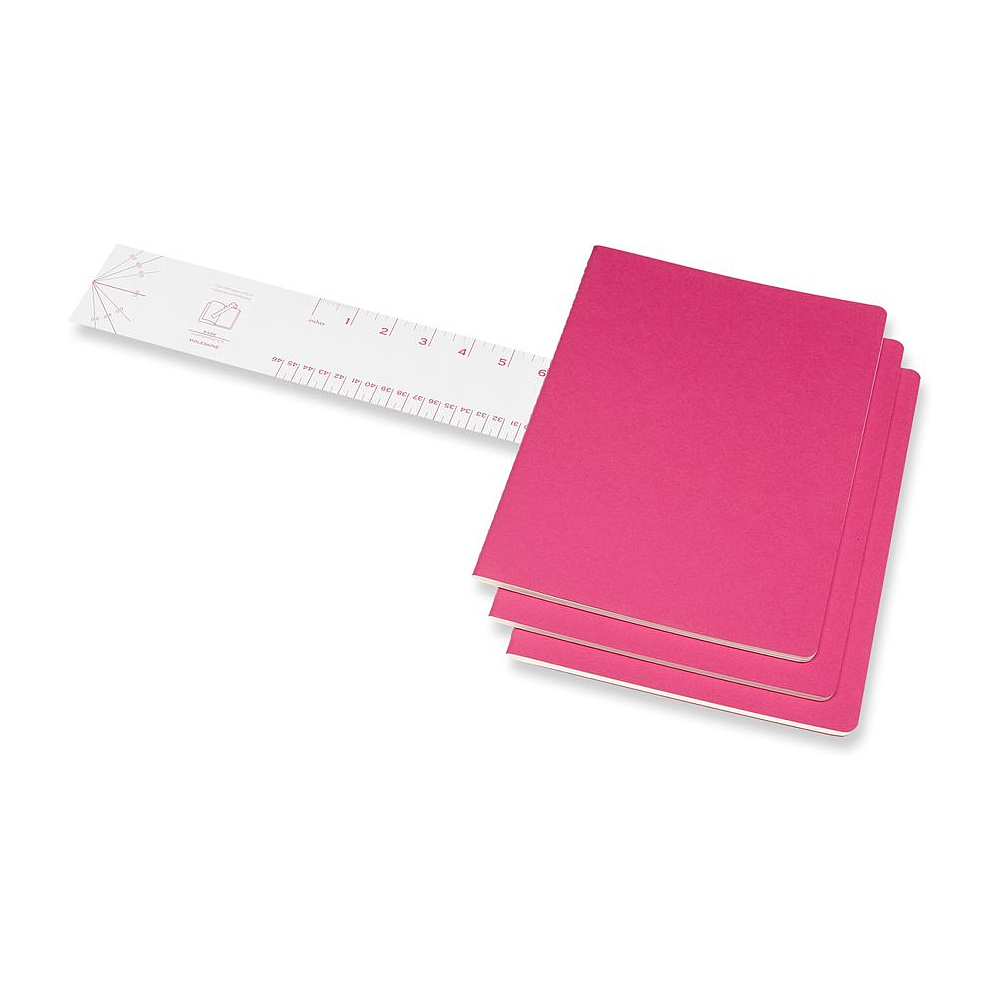 Блокнот "Cahier Journal Xlarge", А4, 190x250 мм, 60 л, 3 шт, розовый неон - 3
