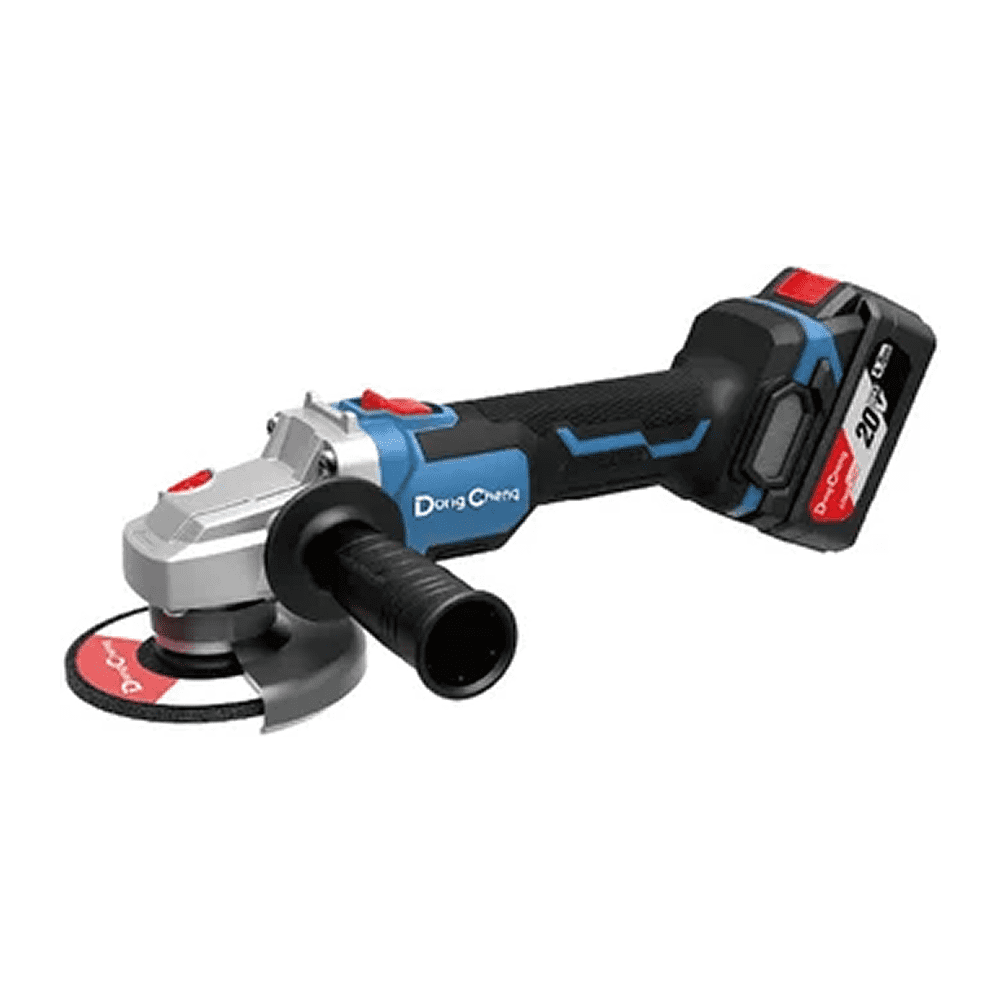 Шлифмашина угловая "DongCheng", аккумуляторная, бесщеточная 20V, 4.0Ач 630Вт
