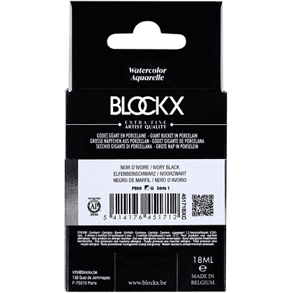 Краски акварельные "Blockx. Giant pan", 171 слоновая кость черная, 18 мл., кювета - 5
