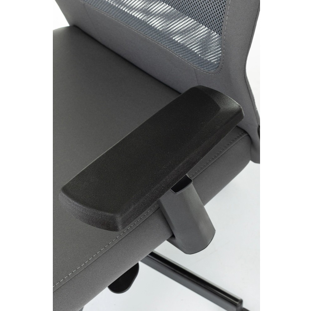 Кресло для руководителя Бюрократ T-995, ткань, сетка, серый, металл черный - 6