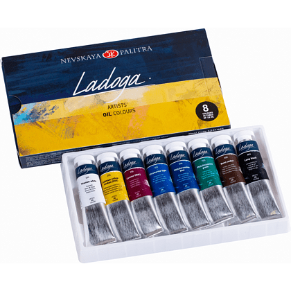 Краски масляные "Ладога", набор 8 цветов, 18 мл. - 2