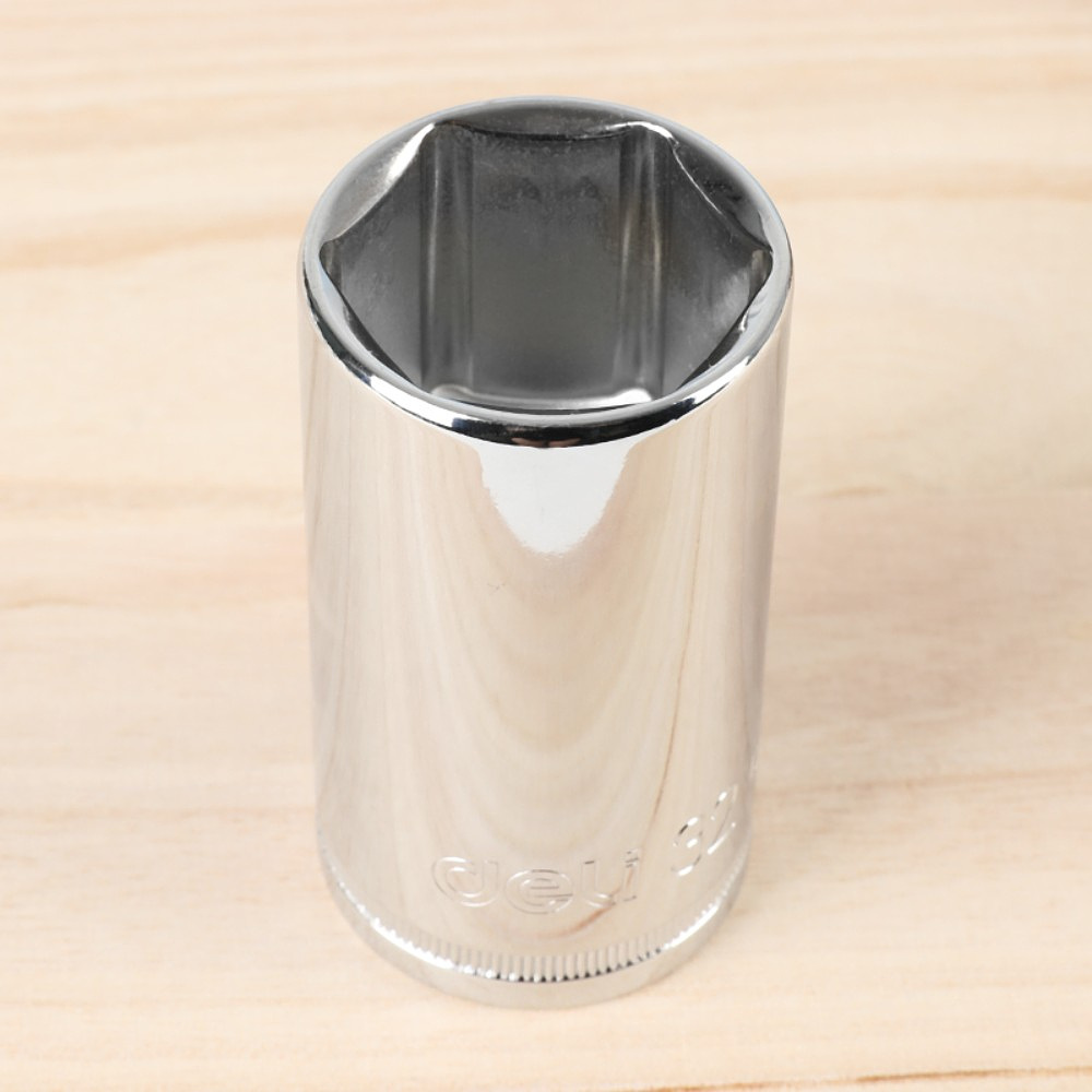 Головка торцевая шестигранная Deli YS EDQ4332 1/2", 32 мм, глубокая, серебристый - 3