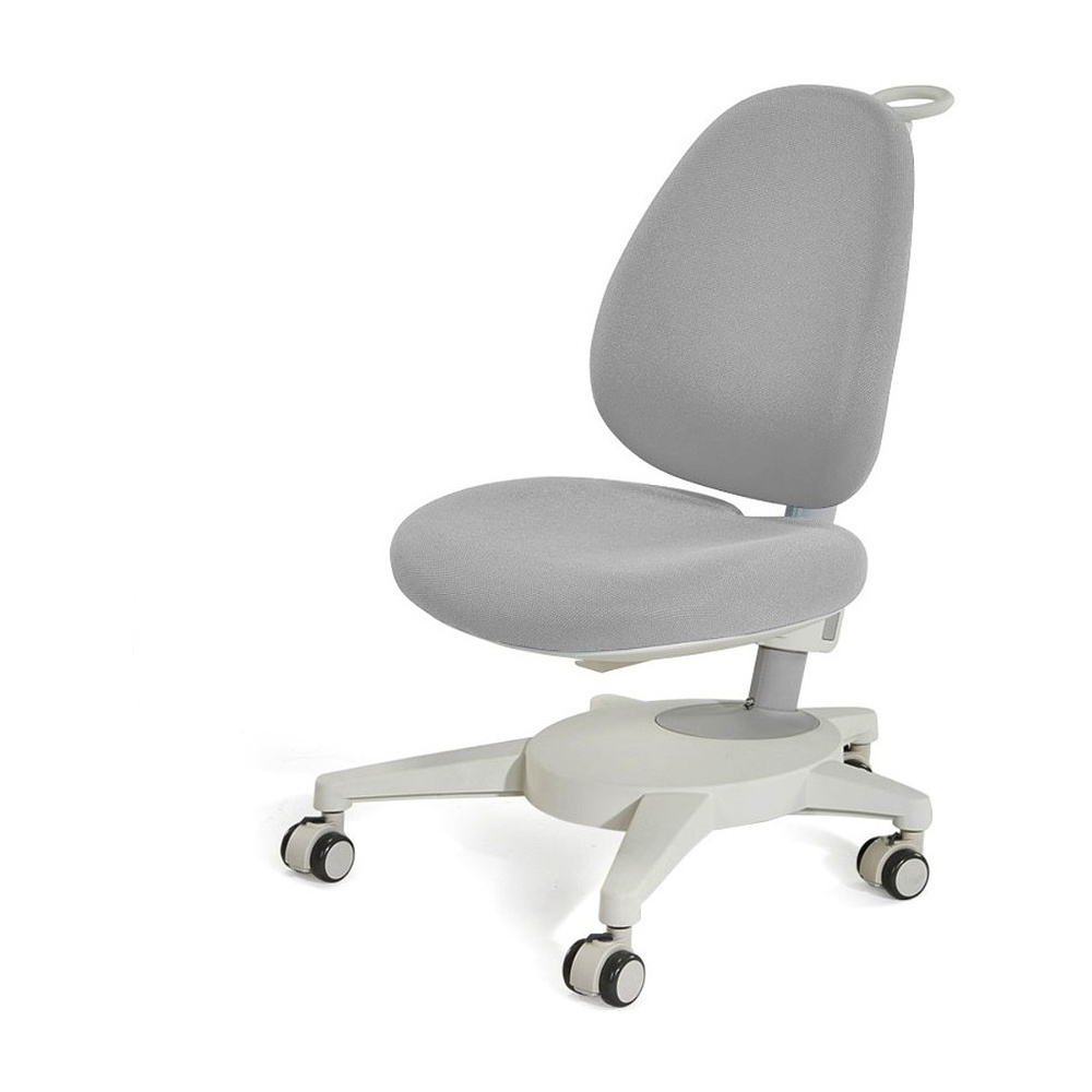 Кресло детское Ergosmart Gulliver, ткань, пластик, корпус белый, с чехлом салатовым, серый