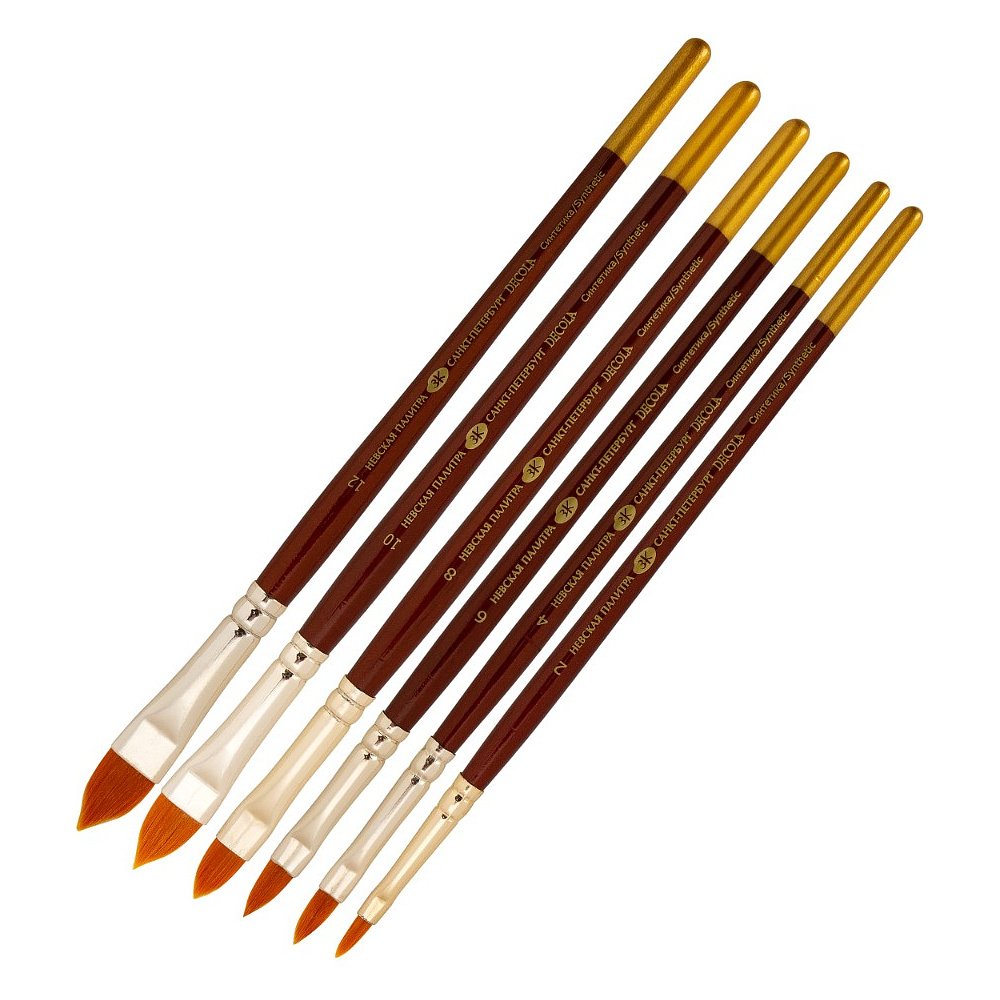 Кисть "Decola", синтетика, кошачий язык, №6 - 3