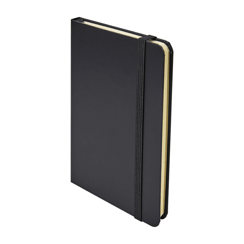 Блокнот "A5-001", А6, 80 листов, на резинке, черный - 2