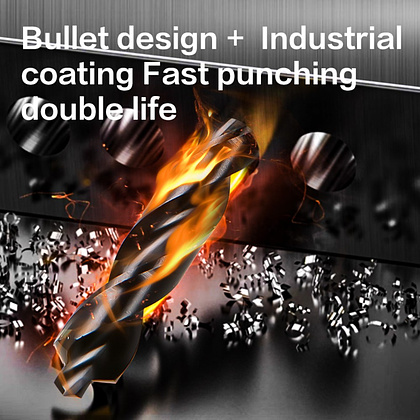 Сверло по металлу Deli RS EDH-MHZ065-E4, 6.5 мм, DIN 338, HSS-TiN - 7