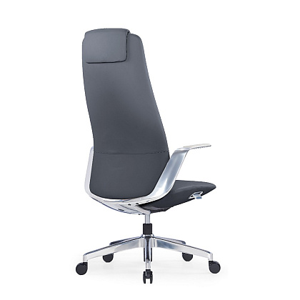 Кресло для руководителя SitZone CH-515A, кожа, алюминий, черный, -30% - 4