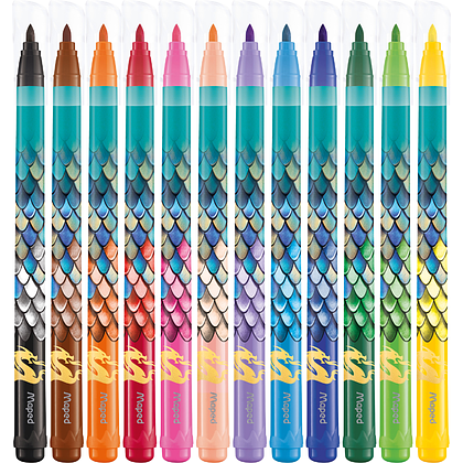 Фломастеры "Dragon", 12 шт