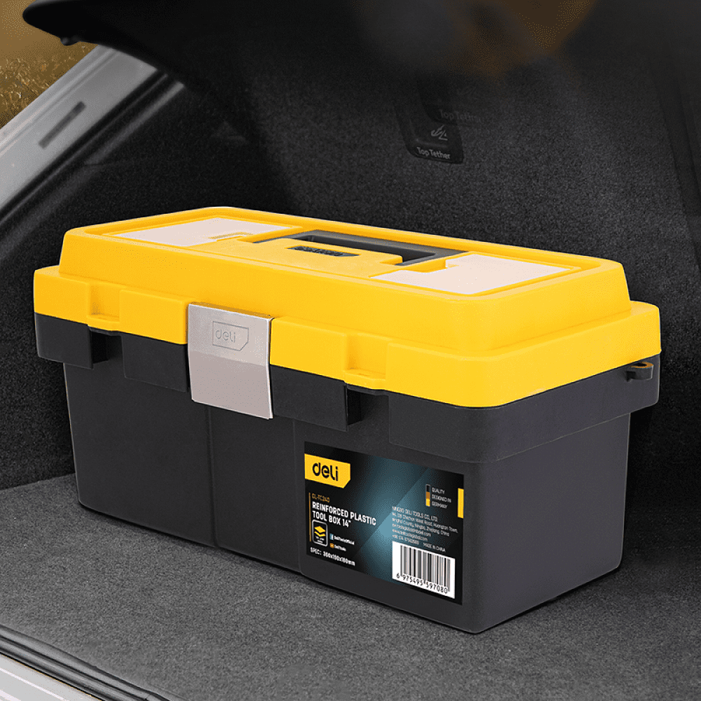 Ящик для инструмента Deli "EDL-TC240", 360х190х180 мм, пластмасса  - 2
