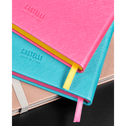 Блокнот "Shell turquoise", А5, 96 листов, голубой, срез розовый - 5