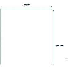 Самоклеящиеся этикетки универсальные "Rillprint new", 210х297, белый
