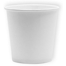 Стакан картонный, 100 мл, 1 слой, 100 шт/упак, белый