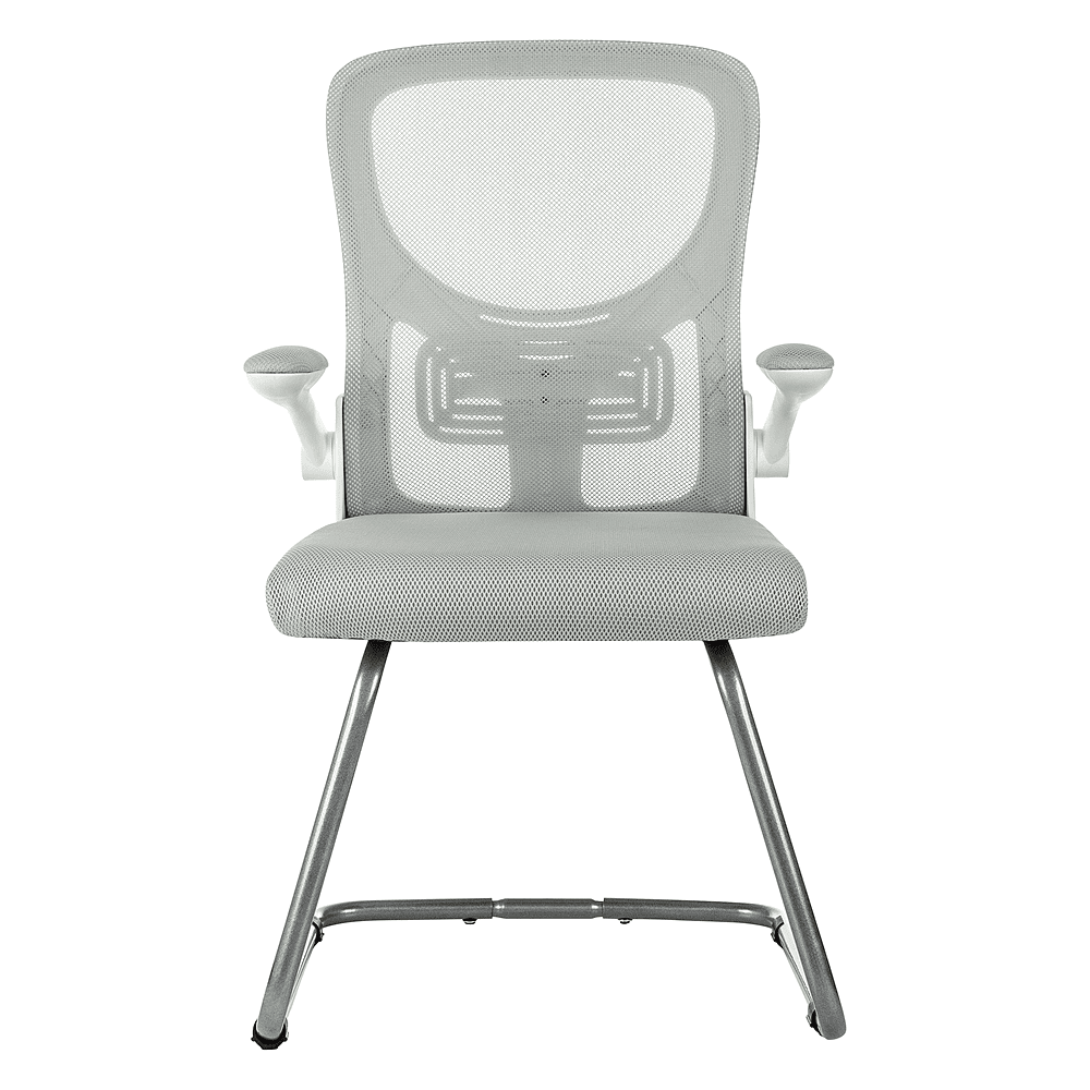 Кресло на полозьях Бюрократ "MC-W109", сетка, ткань, металл, светло-серый - 2