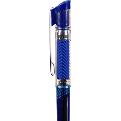 Ручка шариковая "Butterflow", 0.7 мм, синий, серебристый, стерж. синий - 6