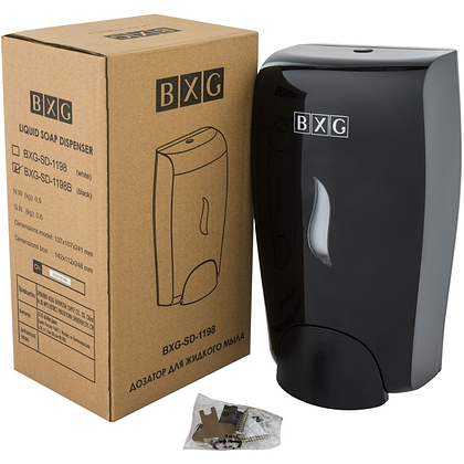 Диспенсер BXG SD-1198В, для мыла жидкого 1 л, пластик, черный - 6