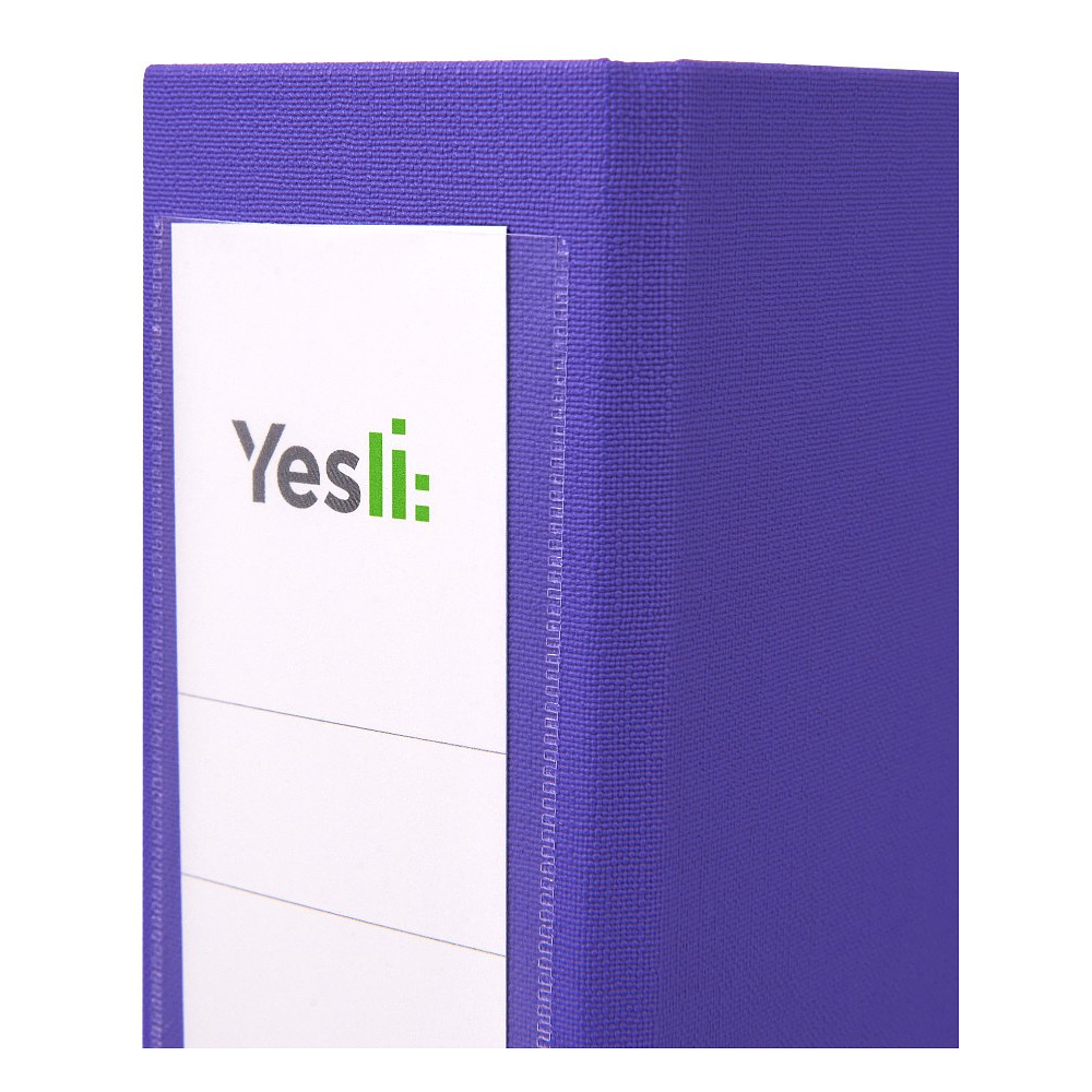 Папка-регистратор "Yesli:", А4, 75 мм, ПВХ Эко, фиолетовый - 2