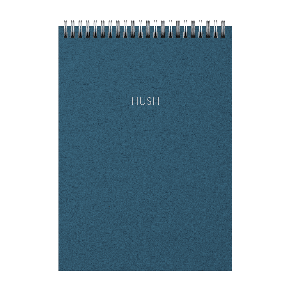 Блокнот "Hush.6", A5, 80 листов, в клетку, синий