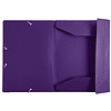 Папка на резинках "Exacompta", A4, 15 мм, полипропилен, фиолетовый - 2