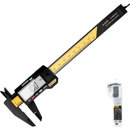 Штангенциркуль Deli YS EDL90150, 150 мм, электронный, желтый - 2