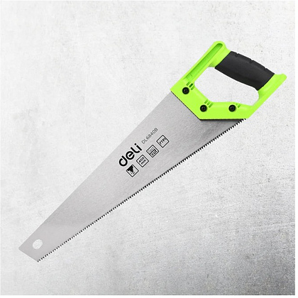 Ножовка Deli GS EDL6840B по дереву, 7 TPI, 400 мм, черный, зеленый - 3