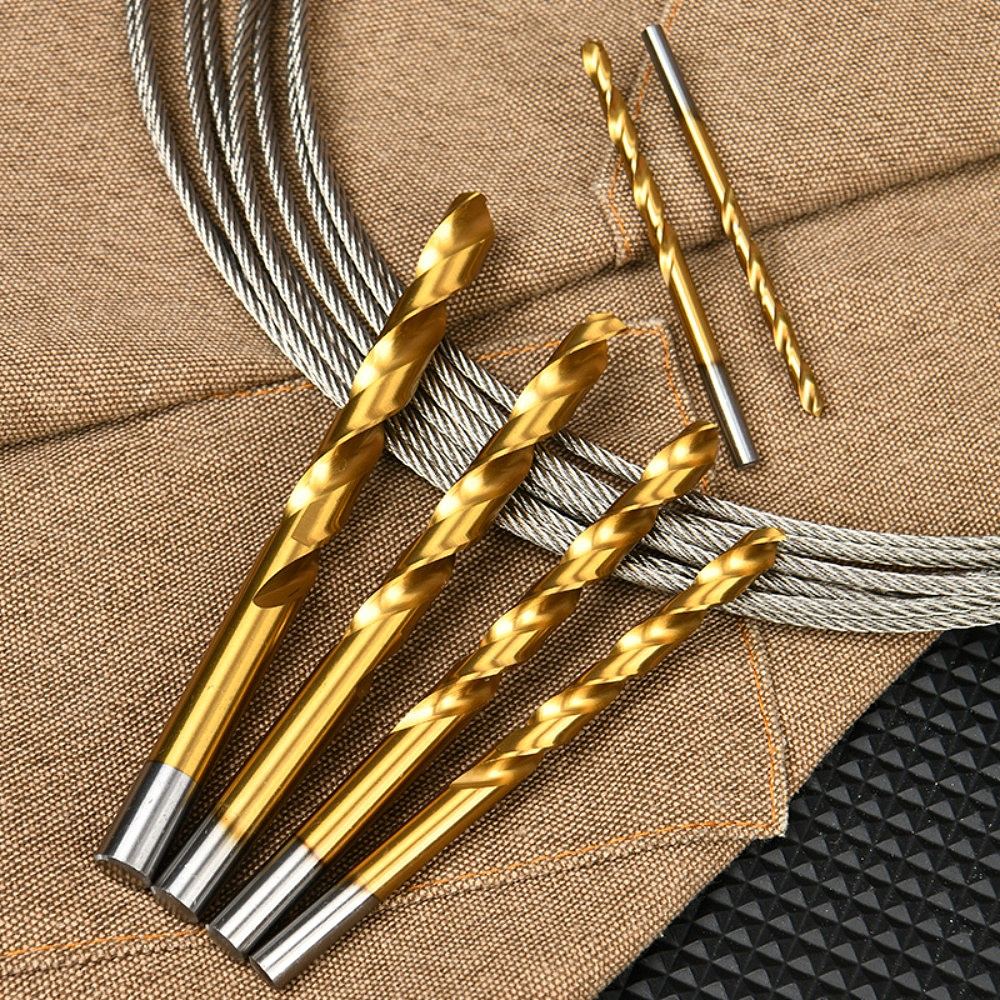 Набор сверл Deli YS EDH-MHZ015-ED4 по металлу, DIN 338, 135°, 1-15 мм, 15 шт., золотой - 4