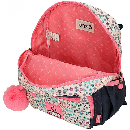 Рюкзак школьный Enso "Travel time" S, темно-синий, розовый - 4