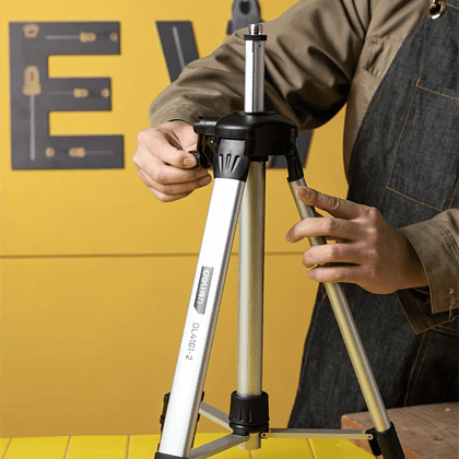 Штатив для лазерного уровня "Deli", 0,4-1,2 м., черный - 5