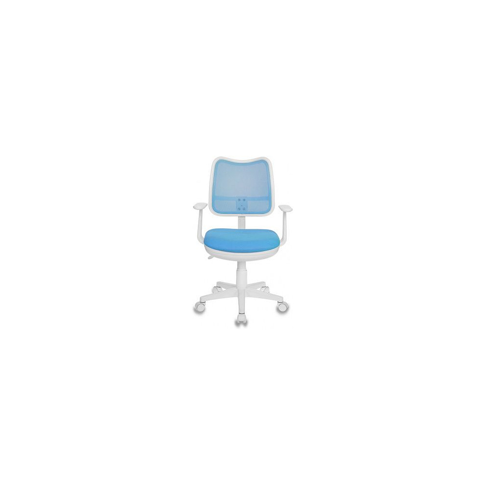 Кресло "Бюрократ CH-W797", сетчатая ткань, пластик, голубой - 4