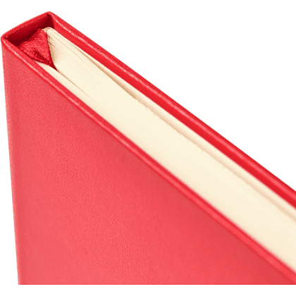 Блокнот "1818-16", А5, 96 листов, на резинке, красный - 4