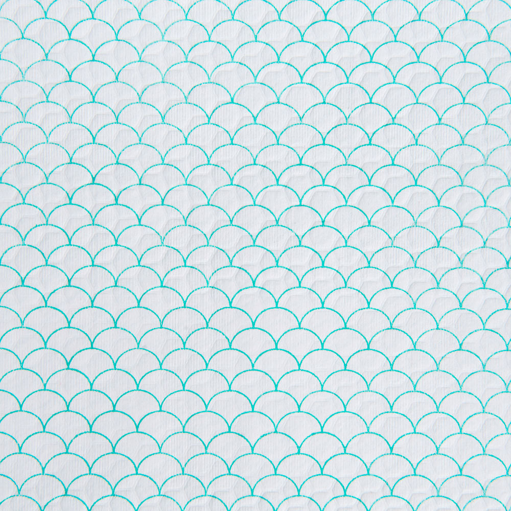 Салфетка из целлюлозы "Celina clean fish print", 24.5x42 см, 150 шт/упак, зеленый - 3