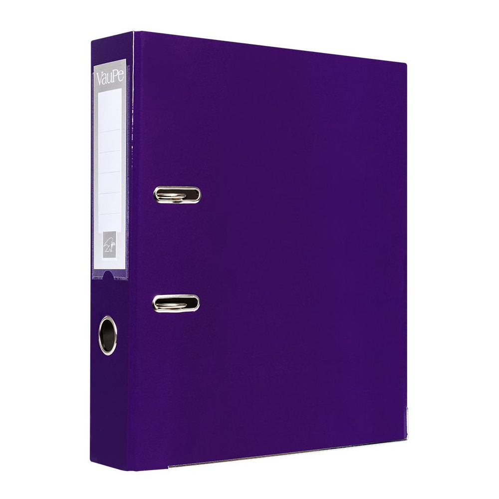 Папка-регистратор "VauPe", А4, 50 мм, ламинированный картон, фиолетовый