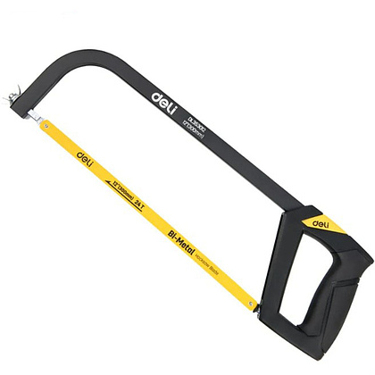 Ножовка по металлу Deli YS EDL353012, 300 мм, желтый, черный