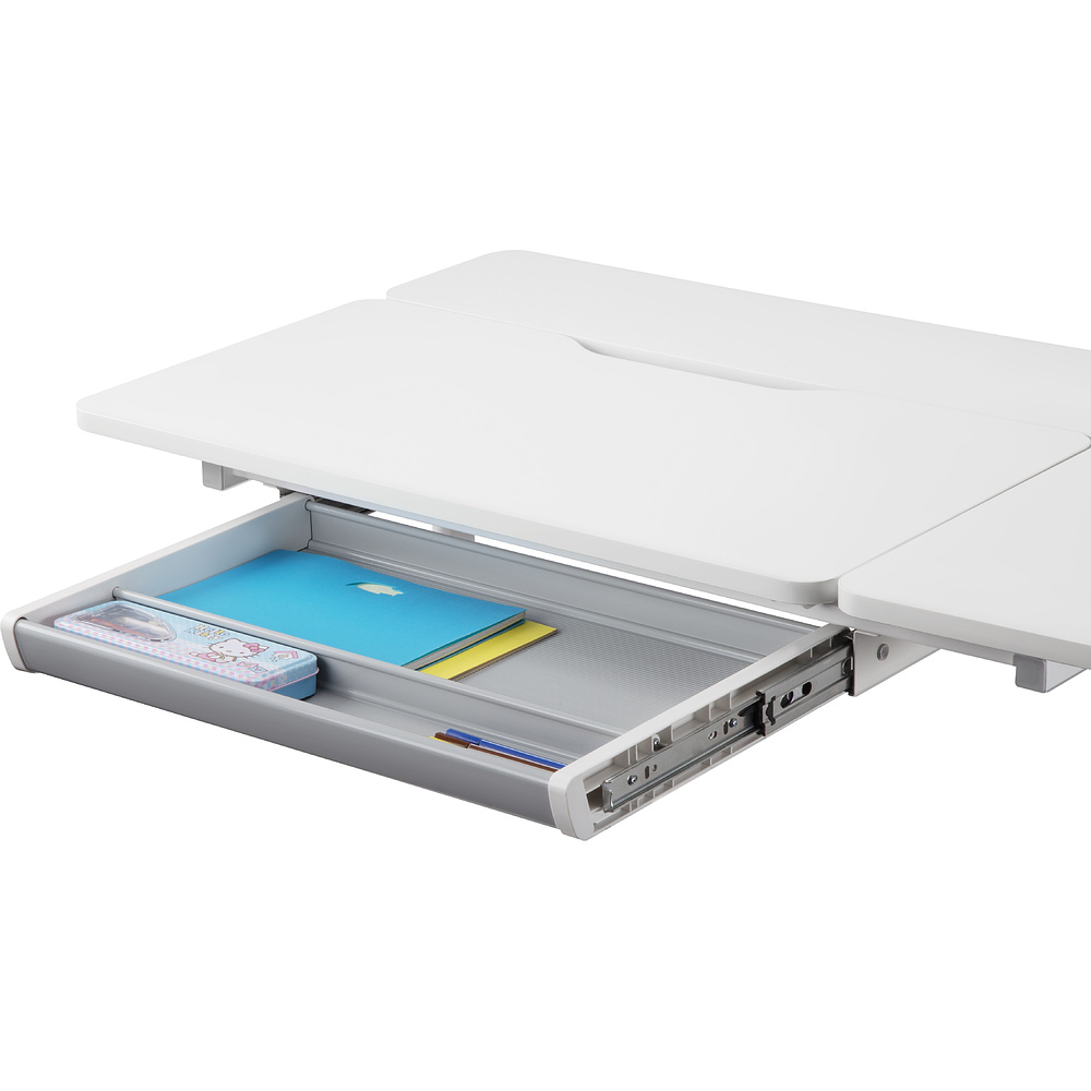 Комплект Ergosmart ученический Smart 100: парта E603 GREY, полка к парте E611 WHITE, накладка  на стол Е511 - 6