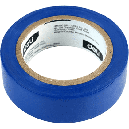 Изолента ПВХ Deli YS EDL5265, 18 мм x 10 м, 130 мкм, синяя - 7