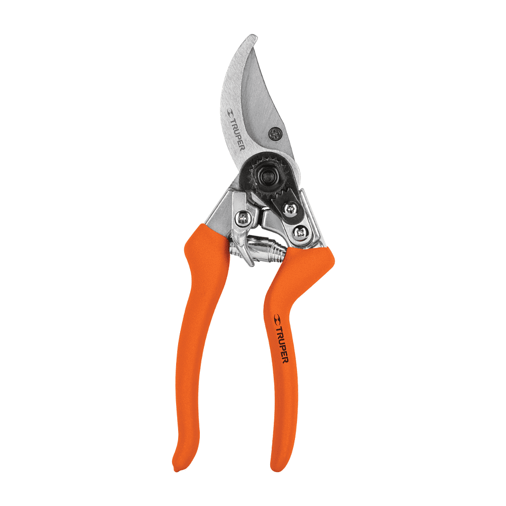Секатор садовый Truper Т-45, 210 мм, SK5, оранжевый