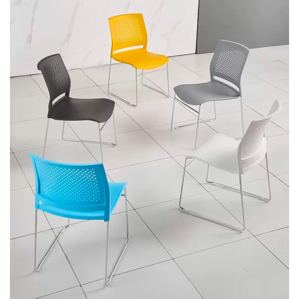 Стул для посетителей EVERPROF Neo, желтый - 6